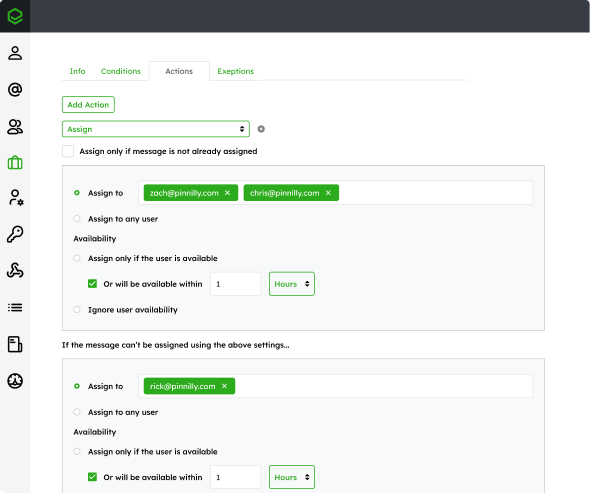 Email tagging in Emailgistics