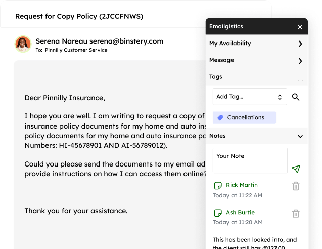 Emailgistics in Outlook — mitigate change management